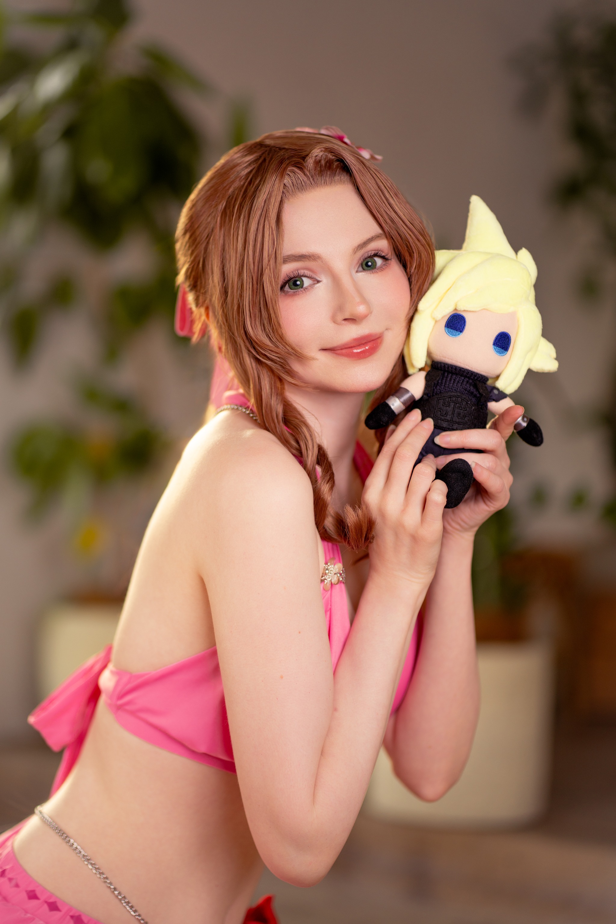 图片[1]-Peach milky – NO.040 Aerith Tifa swimsuit[55P]-XikXak
